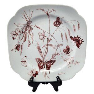 Vintage Spode Butterfly Plate by Cecil Beaton, 1970 Lowestoft Cause of Peace Des